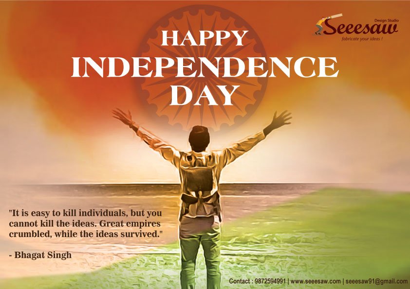 Independence day - The Day of Victory against Britishers who ruled India for 100 Years. We the people of India celebrates this day with full enthusiasm and wishes for better future of our country, but somewhere somehow our democratic  country is loosing its essence of freedom in many ways.